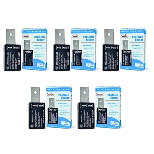 Dreamlux 10Amp 230V AC 50Hz LDR Sensor Pro - IP66 Waterproof Day Night Switch | Auto On Off | Photocell With 4kv Surge Protection