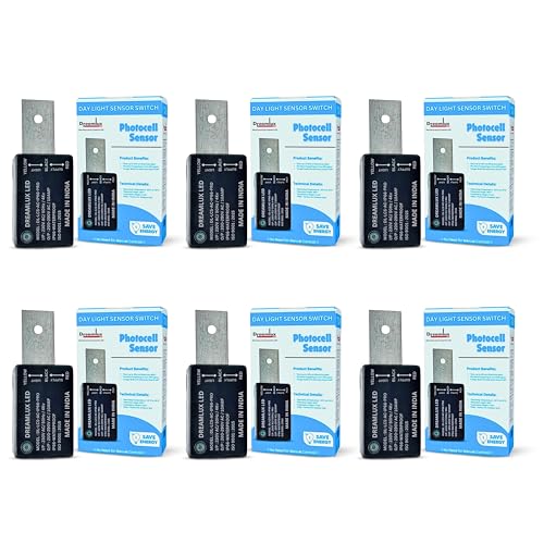 Dreamlux 10Amp 230V AC 50Hz LDR Sensor Pro - IP66 Waterproof Day Night Switch | Auto On Off | Photocell With 4kv Surge Protection