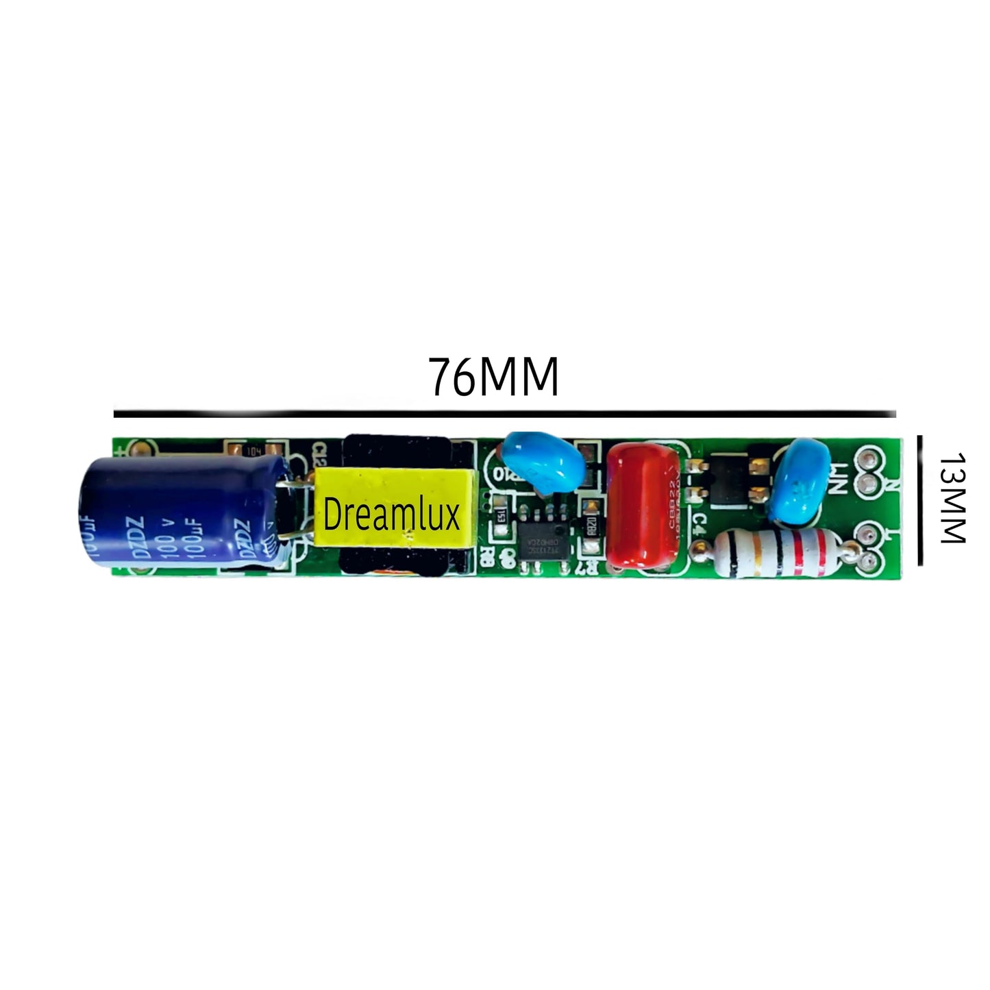 Dreamlux Tubelight Driver T5 Output : 18W-20W, 240mA - Non Isolated 4 KVA Surge Protection 60V-85V LED Tube Light Driver Common for all Tube light