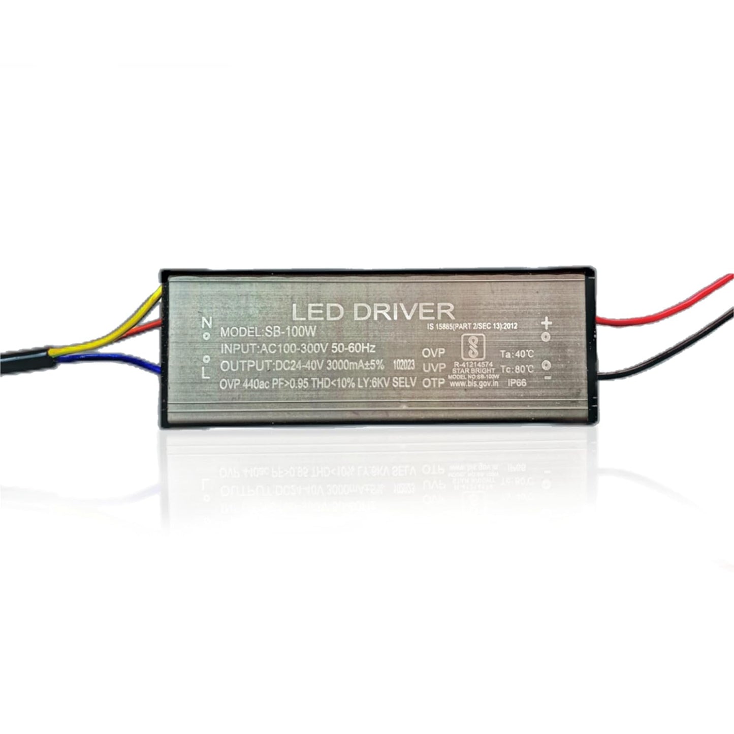 Dreamlux 100watt 3000mA IP66 Led Driver With 2-Year Warranty and 6Kv Surge,OVP,UVP,OTP Protection for Street/Flood Light Repairing (Color : Black)