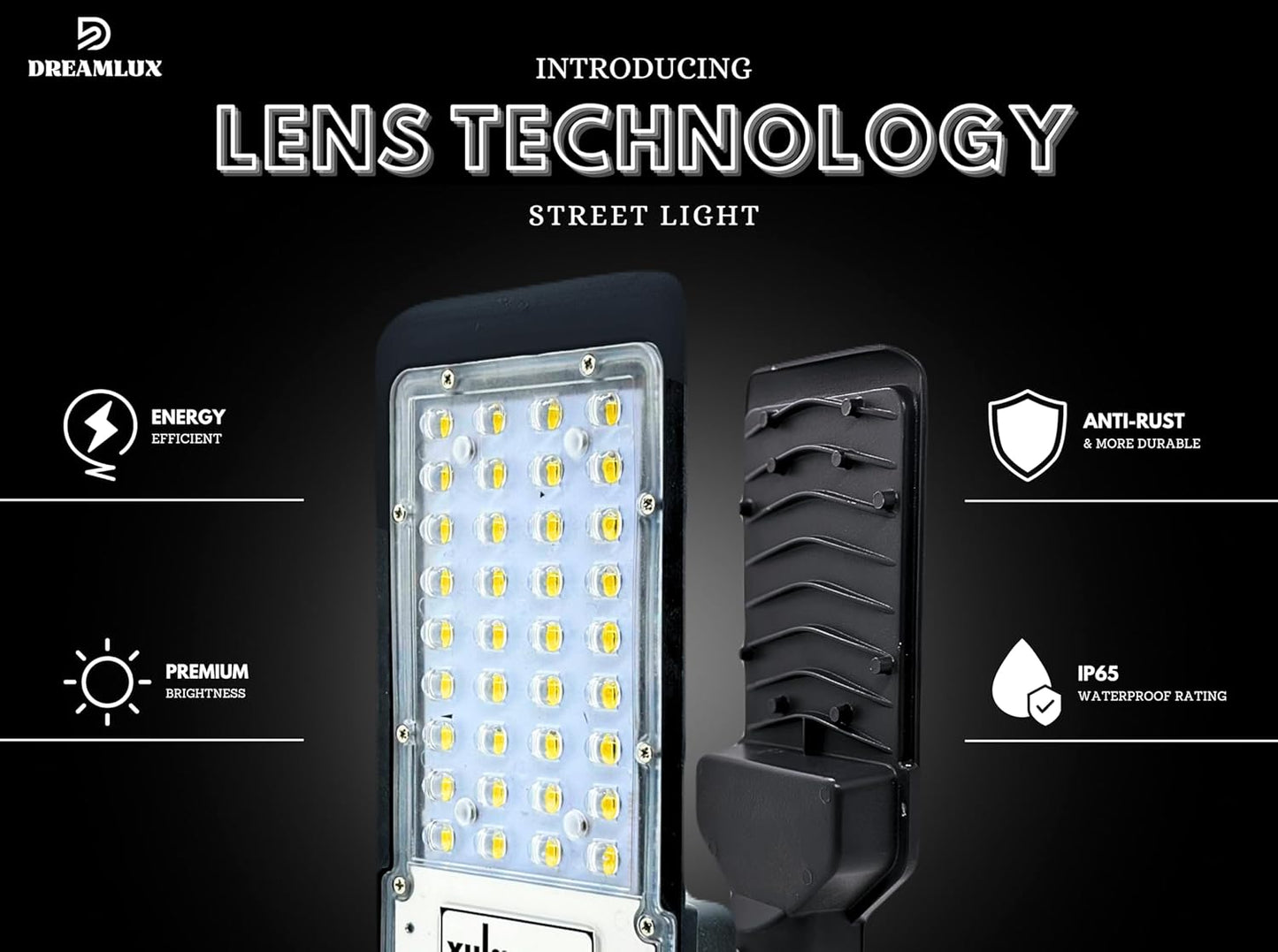 Dreamlux LED Dusk to Dawn Auto Day/Night ON/Off LDR Sensor Lens Street Light, IP-66 Outdoor Light (Cool White, Aluminum)