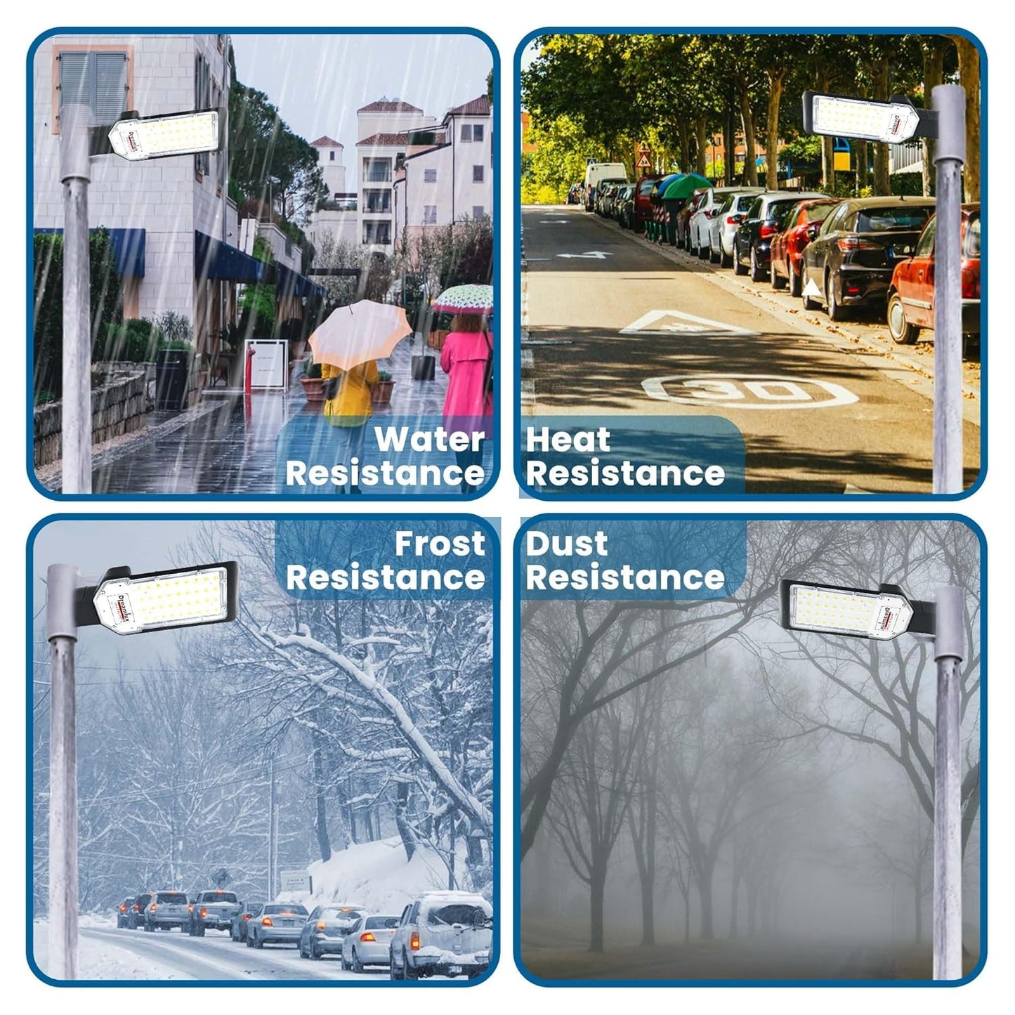 Dreamlux 50 Watt Led Street Light | IP66 Outdoor Waterproof Lens Technology Light for Home, Aluminium Body, Free Wall Mounting Clamp - Color : Cool White