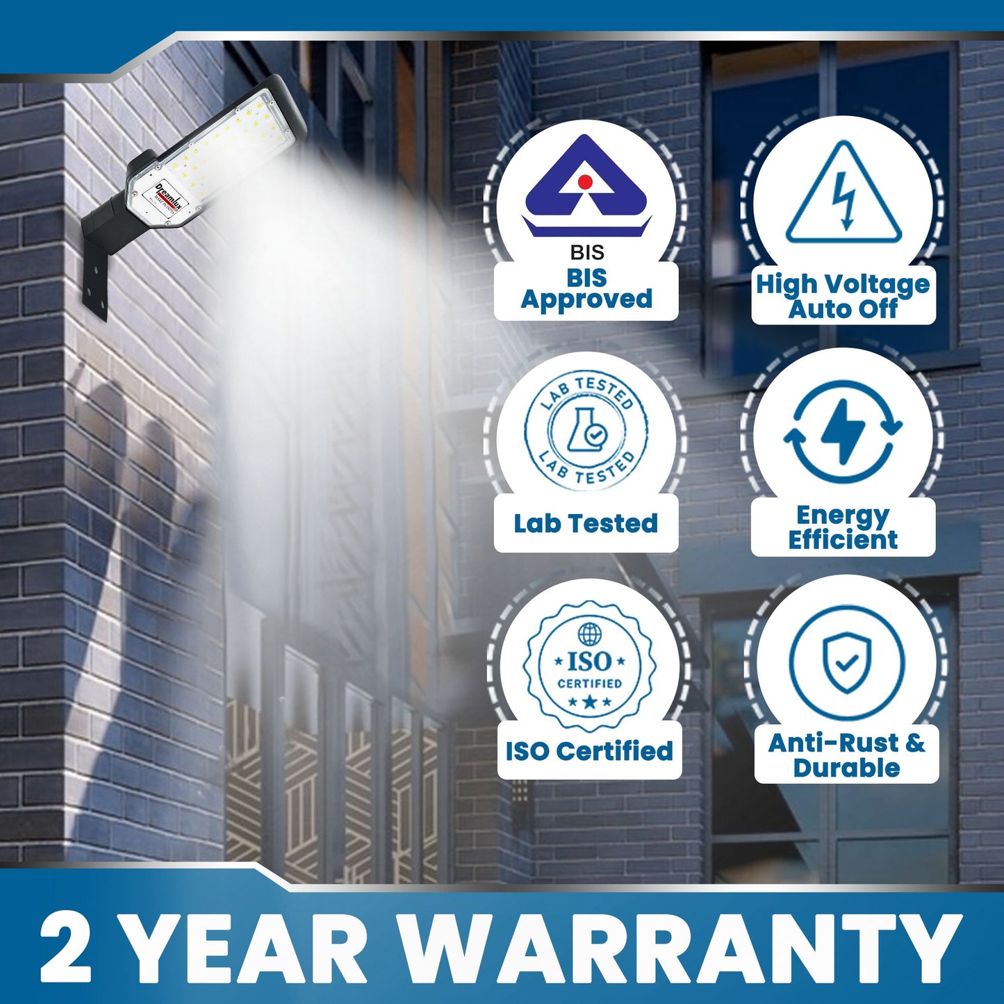 Dreamlux 24W LED Street Light | Waterproof Lens Technology | Excellent Quality 24 Watt Led Street Light for Home | Outdoor Street Light | Street Lamp | Led Street Road Lights