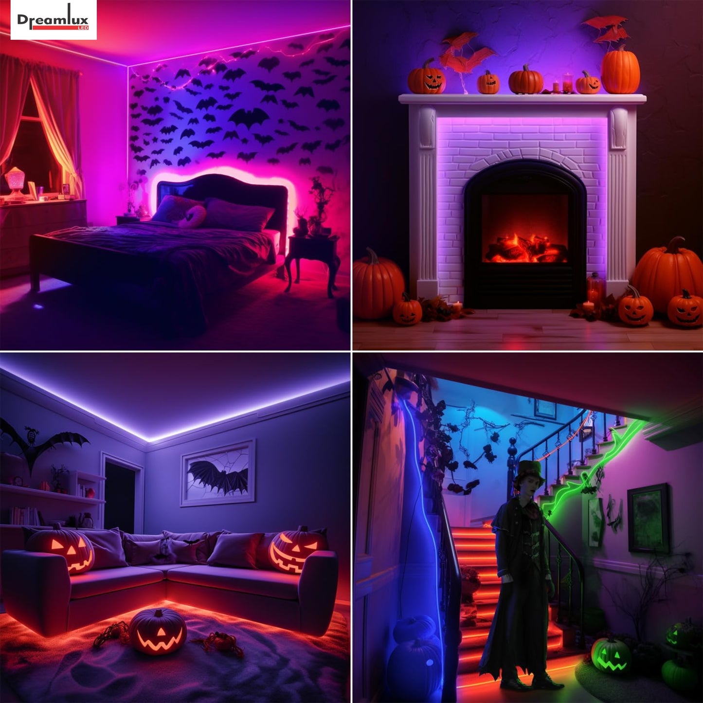 Dreamlux 5V RGB LED Strip Light 2835, 3 Meter with Remote Controller, Room Decoration, Mini Controller for TV, PC, Laptop Bias Lighting, Multi-Color Changing LED Lights for Room