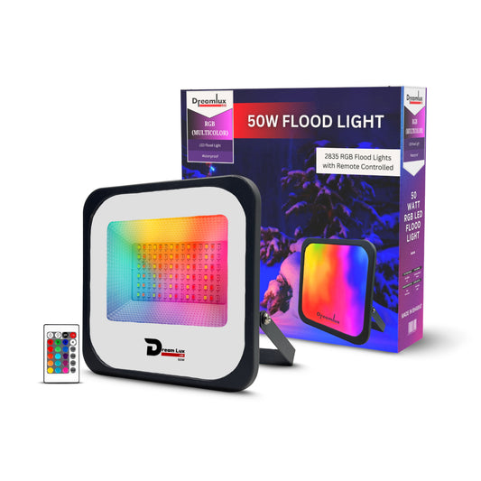 Dreamlux 50W RGB Flood Light with Remote Control | Decoration Light, 2835 LED - Color : Multicolor