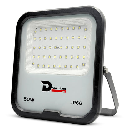 Dreamlux 50W LED Flood Light with Dusk to Dawn Sensor | Cool White 6500K | Automatic Day-Night On/Off | IP66 Waterproof, 6Kv Surge Protection Focus Light for Garden & Shop (50W, LDR Sensor)
