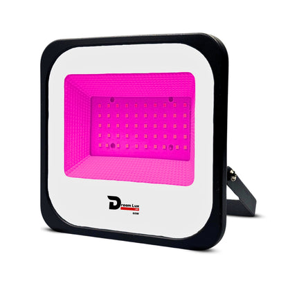 Dreamlux 60 Watt Light Down Chock | Outdoor Flood Lights IP66 Waterproof | Flood Light | Focus Lights | Ultra Bright | Aluminium Body | 85% Energy Saving,Durability (60W Pink Color)