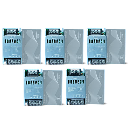Dreamlux 12v 5amp smps Power Supply 60w Weather Proof Rainproof Suitable for LeD Signage, Strip Light, Decorate Lite, Surveillance CCTV Camera & Industrial Automation Machine and Much More(Pack-10pc)