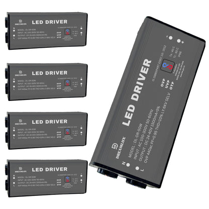 Dreamlux 50watt 1500mA IP65 Led Driver With 6Kv Surge,OVP,UVP,OTP Protection for Street/Flood Light Repairing | BIS Approved | IP65 Waterproof - (Color : Black)