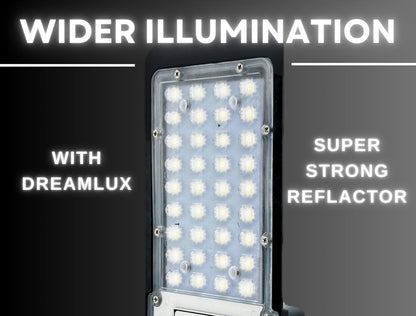 Dreamlux LED Dusk to Dawn Auto Day/Night ON/Off LDR Sensor Lens Street Light, IP-66 Outdoor Light (Cool White, Aluminum)