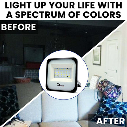 Dreamlux 60 Watt Light Down Chock | Outdoor Flood Lights IP66 Waterproof | Flood Light | Focus Lights | Ultra Bright | Aluminium Body | 85% Energy Saving,Durability (60W Cool White Color)