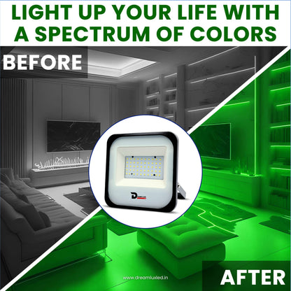 Dreamlux 60 Watt Light Down Chock | Outdoor Flood Lights IP66 Waterproof | Flood Light | Focus Lights | Ultra Bright | Aluminium Body | 85% Energy Saving,Durability (60W Green Color)