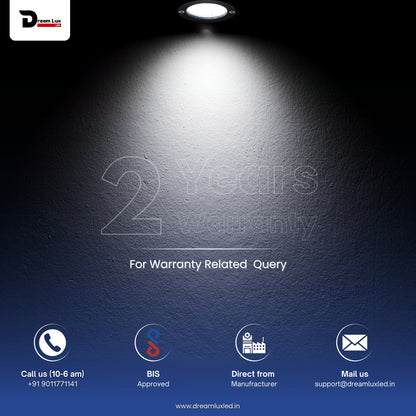 Dreamlux 60 Watt Light Down Chock | Outdoor Flood Lights IP66 Waterproof | Flood Light | Focus Lights | Ultra Bright | Aluminium Body | 85% Energy Saving,Durability (60W RED Color)