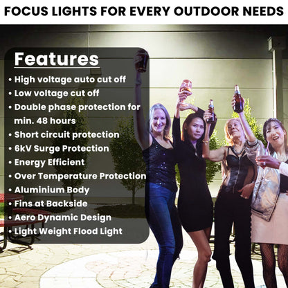 Dreamlux 60 Watt Light Down Chock | Outdoor Flood Lights IP66 Waterproof | Flood Light | Focus Lights | Ultra Bright | Aluminium Body | 85% Energy Saving,Durability (60W Cool White Color)