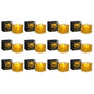 Dreamlux Square Crystal LED Diya | Smokeless Flameless Acrylic Tealight Candle | Battery Operated LED Diya Lights for Home Mandir, Puja & Diwali Decoration
