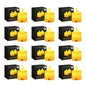 Dreamlux LED Tea Light Candles | Flameless & Smokeless Diya | Decorative Acrylic Tealight Candle for Home, Room, Table, Pooja Room & Festival Décor (Yellow)