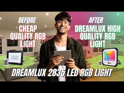 Dreamlux 50W RGB Flood Light with Remote Control | Decoration Light, 2835 LED - Color : Multicolor